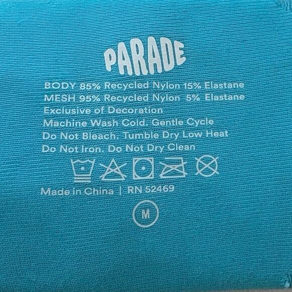 New Parade Checkered Light Blue Bralette Medium - Picture 3 of 3